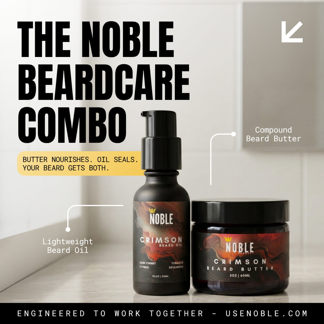NOBLE BEARD CARE COMBO | Beard Butter & Beard Oil Set