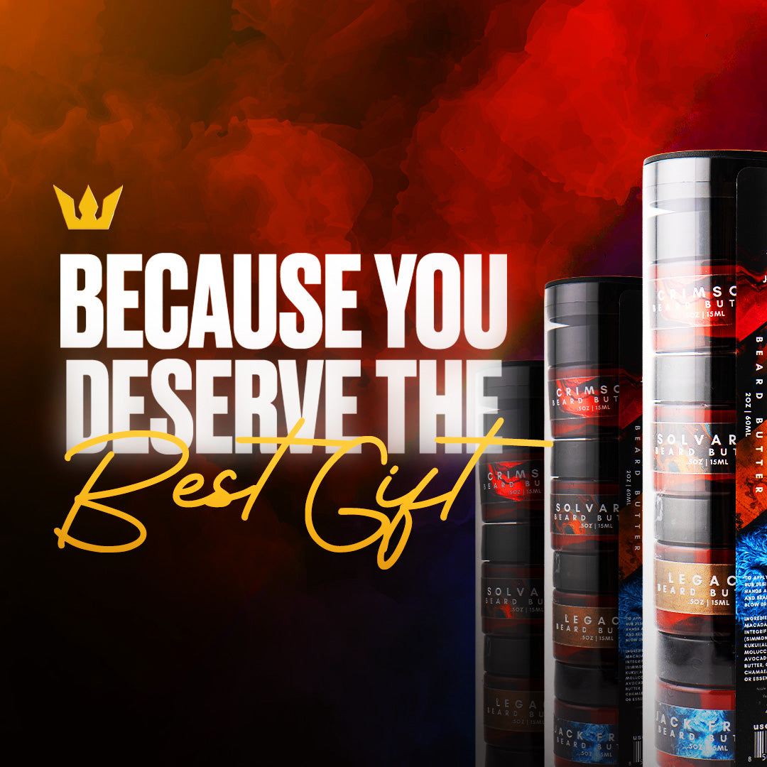 Holiday Beard Butter Sampler | 4 (0.5oz) Limited Edition Scented Minis - Jack Frost, Legacy, Solvarae, and ALL NEW Crimson