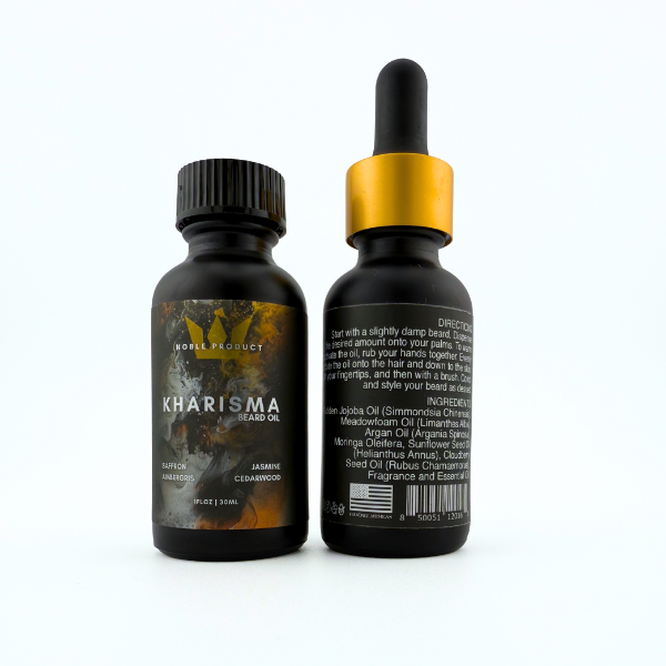 Kharisma Beard Oil | Saffron, Jasmine, Ambergris & Cedarwood (1 oz)