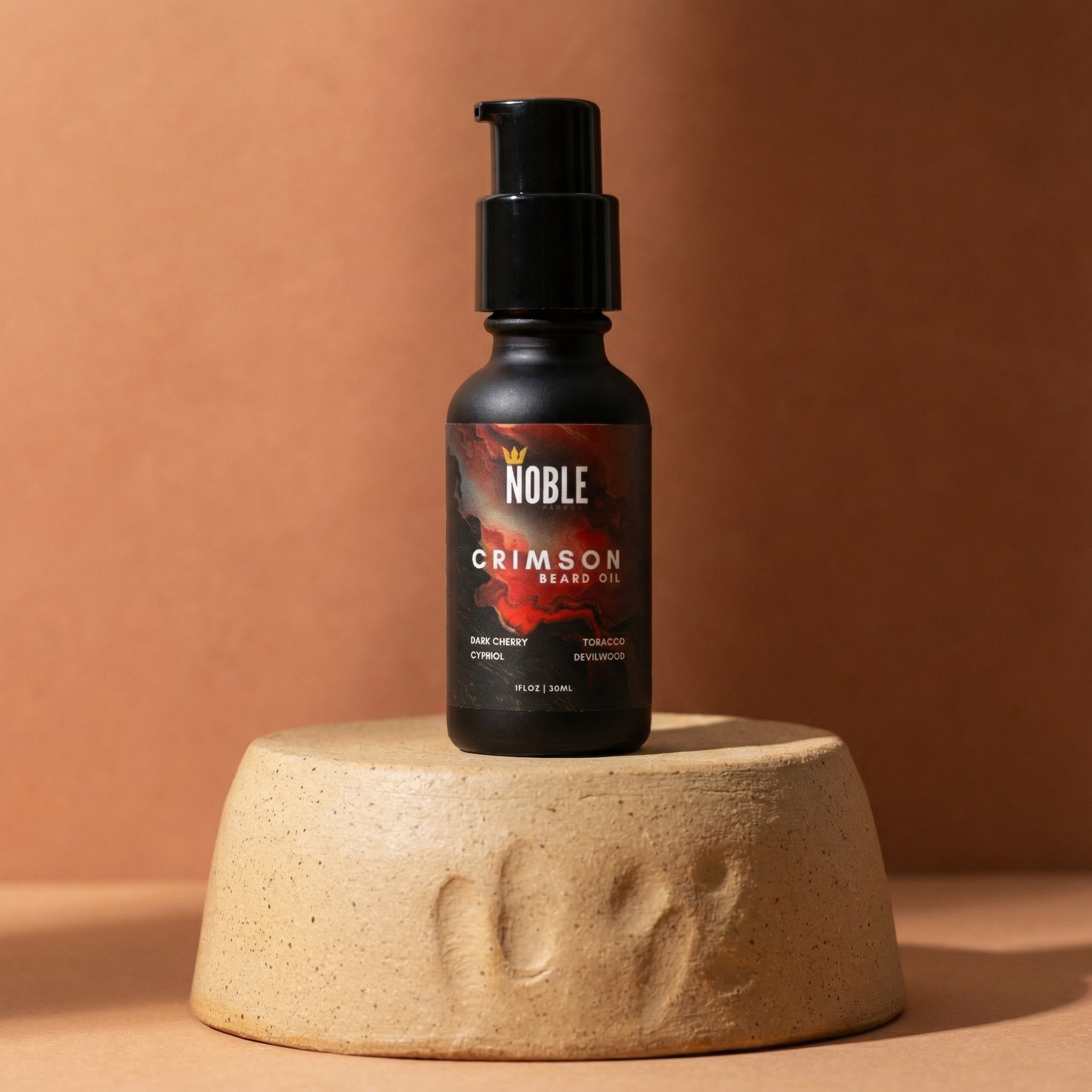 CRIMSON BEARD CARE SYSTEM | Deep Conditioning | Dark Cherry & Tobacco | 4-Piece Set