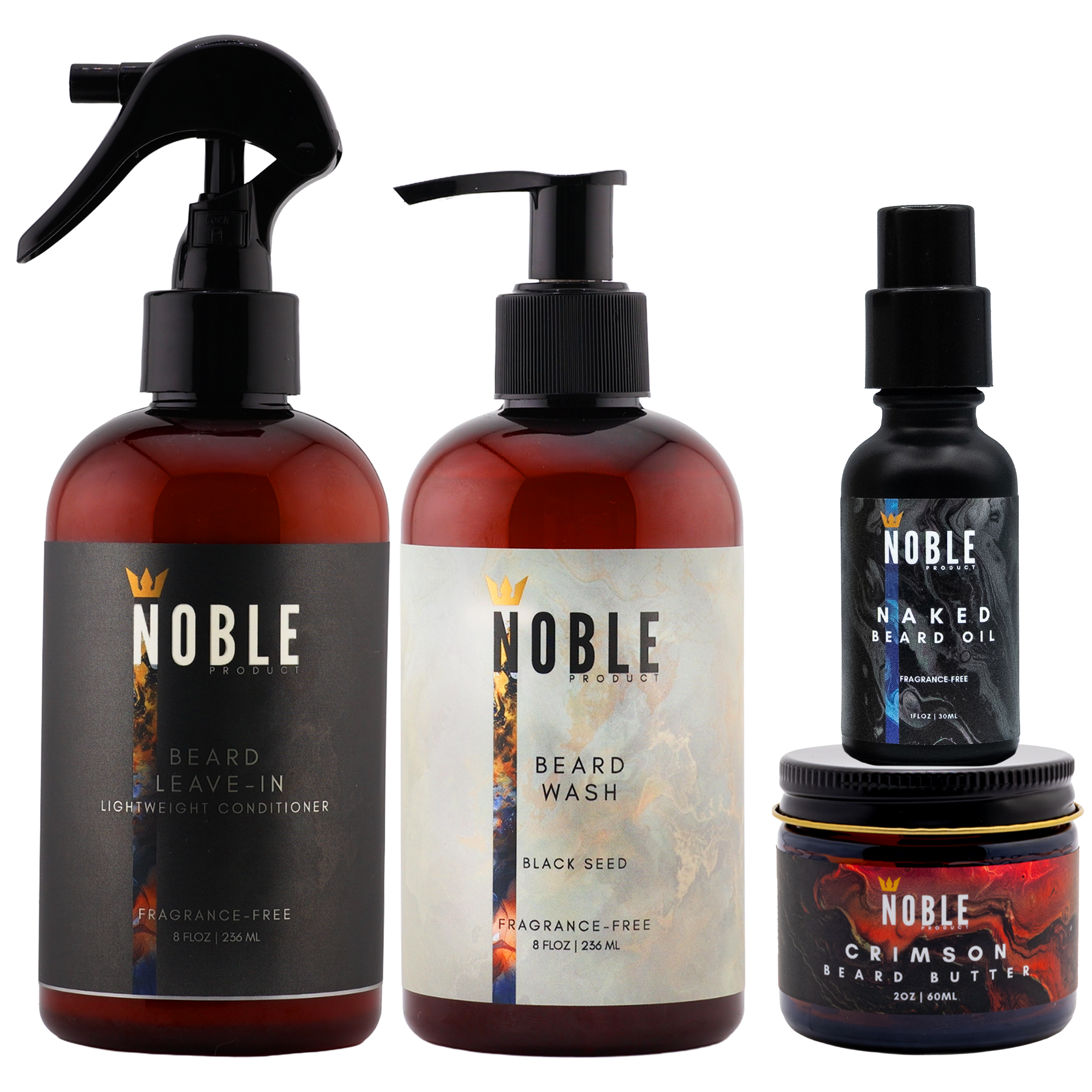 Crimson Beard Care System – 4-Piece Beard Ritual with Seductive Cherry Tobacco