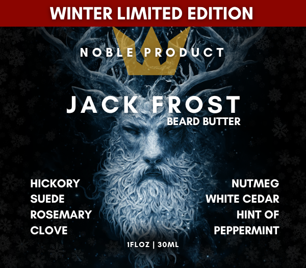 Jack Frost Beard Butter | Suede, Hickory,Rosemary, Clove & Peppermint (2 oz)