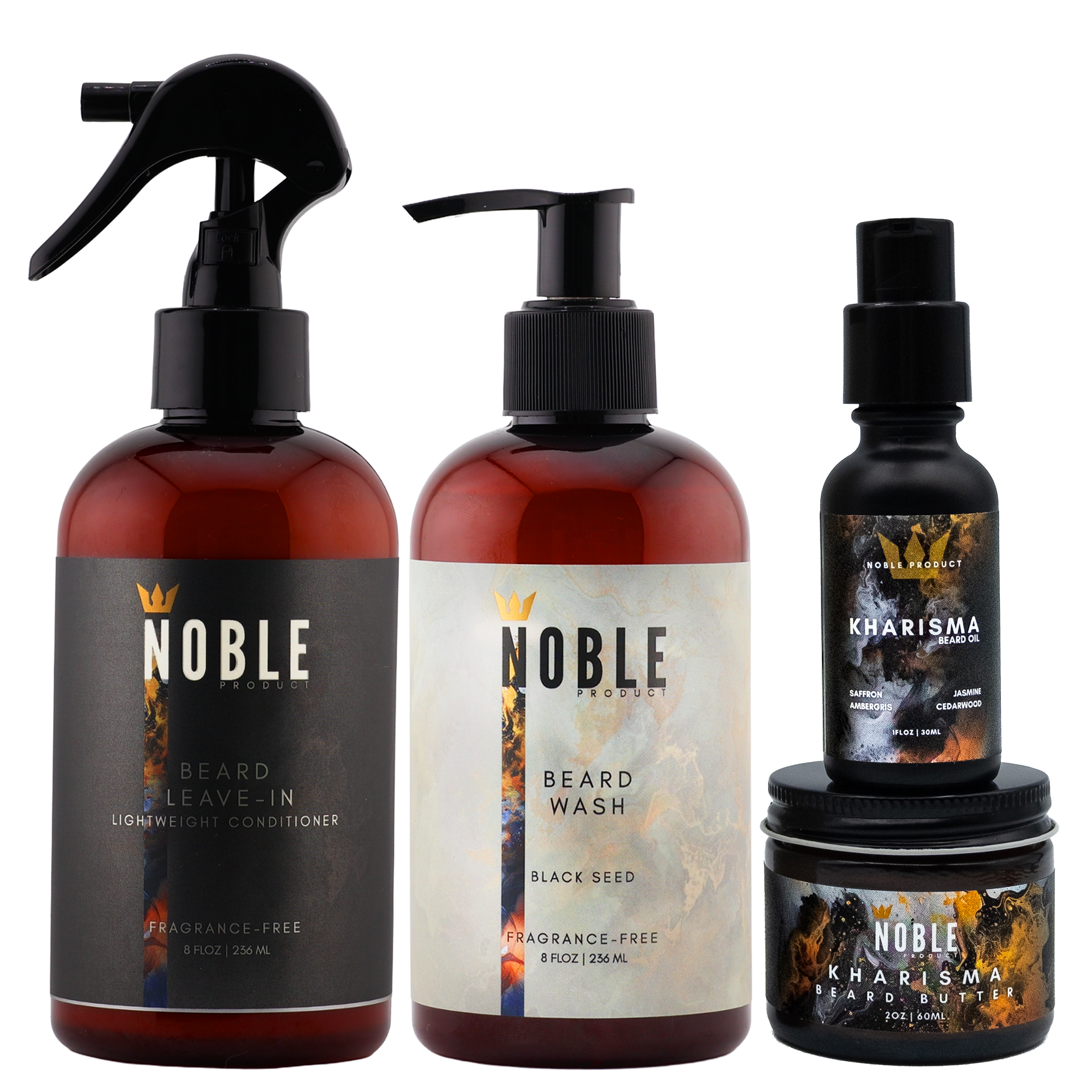 Kharisma Beard Care System – Complete 4-Piece Grooming System