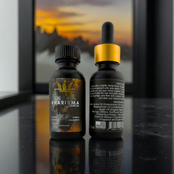 Kharisma Beard Oil | Saffron, Jasmine, Ambergris & Cedarwood (1 oz)