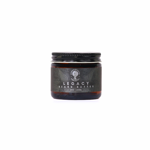 Legacy Beard Butter jar—clementine, violet, tonka bean & birchwood scent (2 oz)