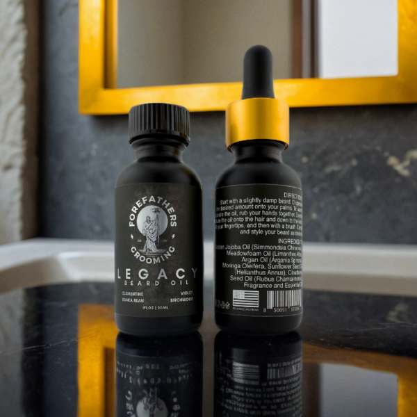 Legacy Beard Oil | Clementine, Violet, Tonka Bean & Birchwood (1 oz)