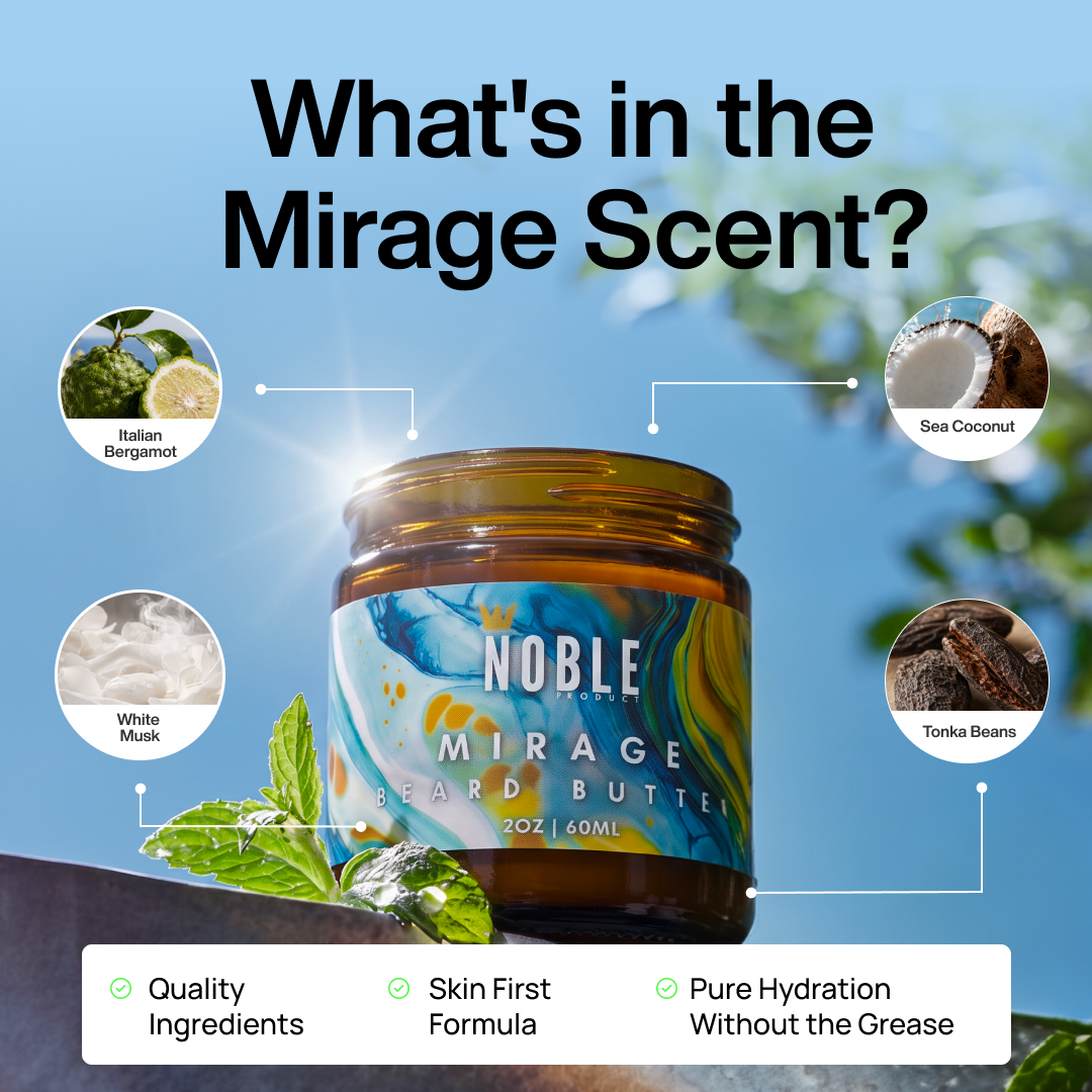 MIRAGE BEARD BUTTER | Conditioning | Bergamot & Sea Coconut | 2 oz