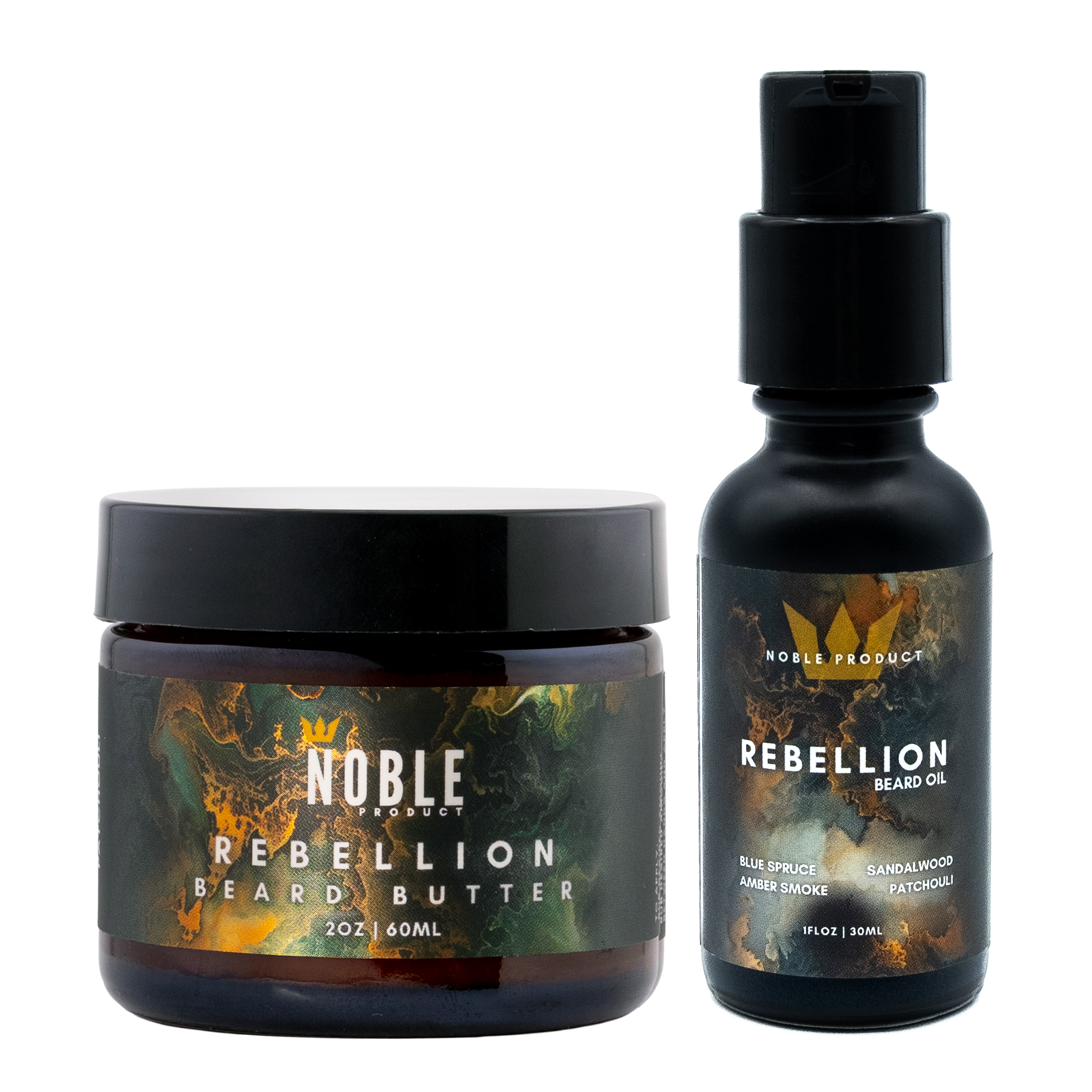 REBELLION BEARD CARE COMBO | Conditioning | Smoky Oud & Cedar | Butter & Oil Set