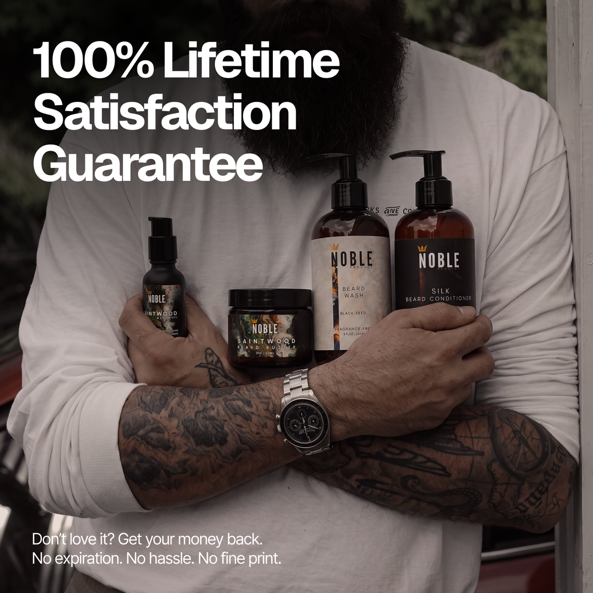 Saintwood Beard Care System | Limited | Guaiac Wood & Frankincense | 4-Piece Set