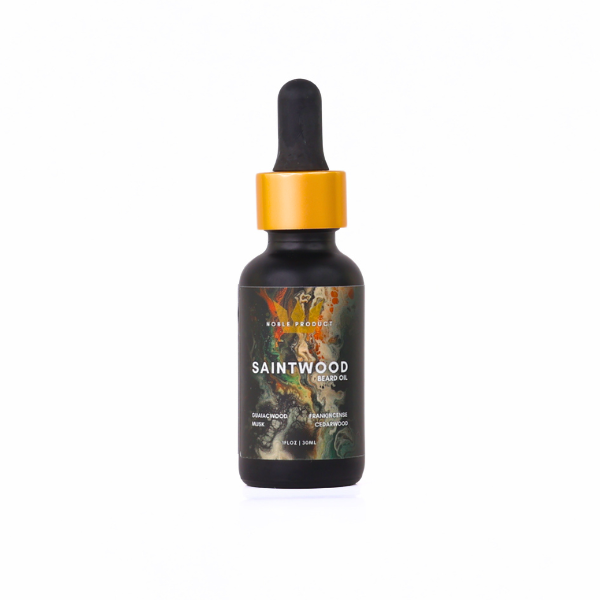 Saintwood Beard Oil | Guaiac Wood, Frankincense, Virginian Cedar & Musk (1 oz)