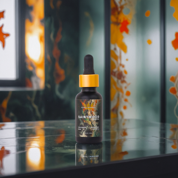 Saintwood Beard Oil | Guaiac Wood, Frankincense, Virginian Cedar & Musk (1 oz)