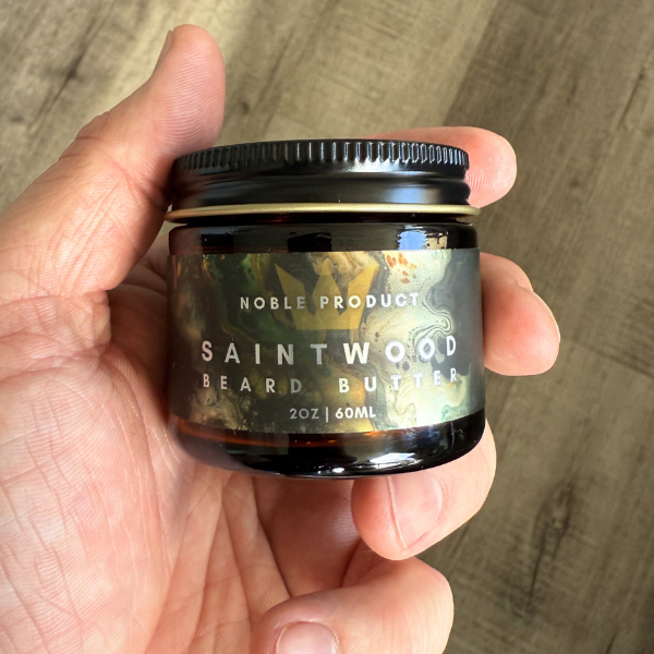 Saintwood Beard Butter | Guaiac Wood, Frankincense, Musk, & Cedarwood (2 oz)