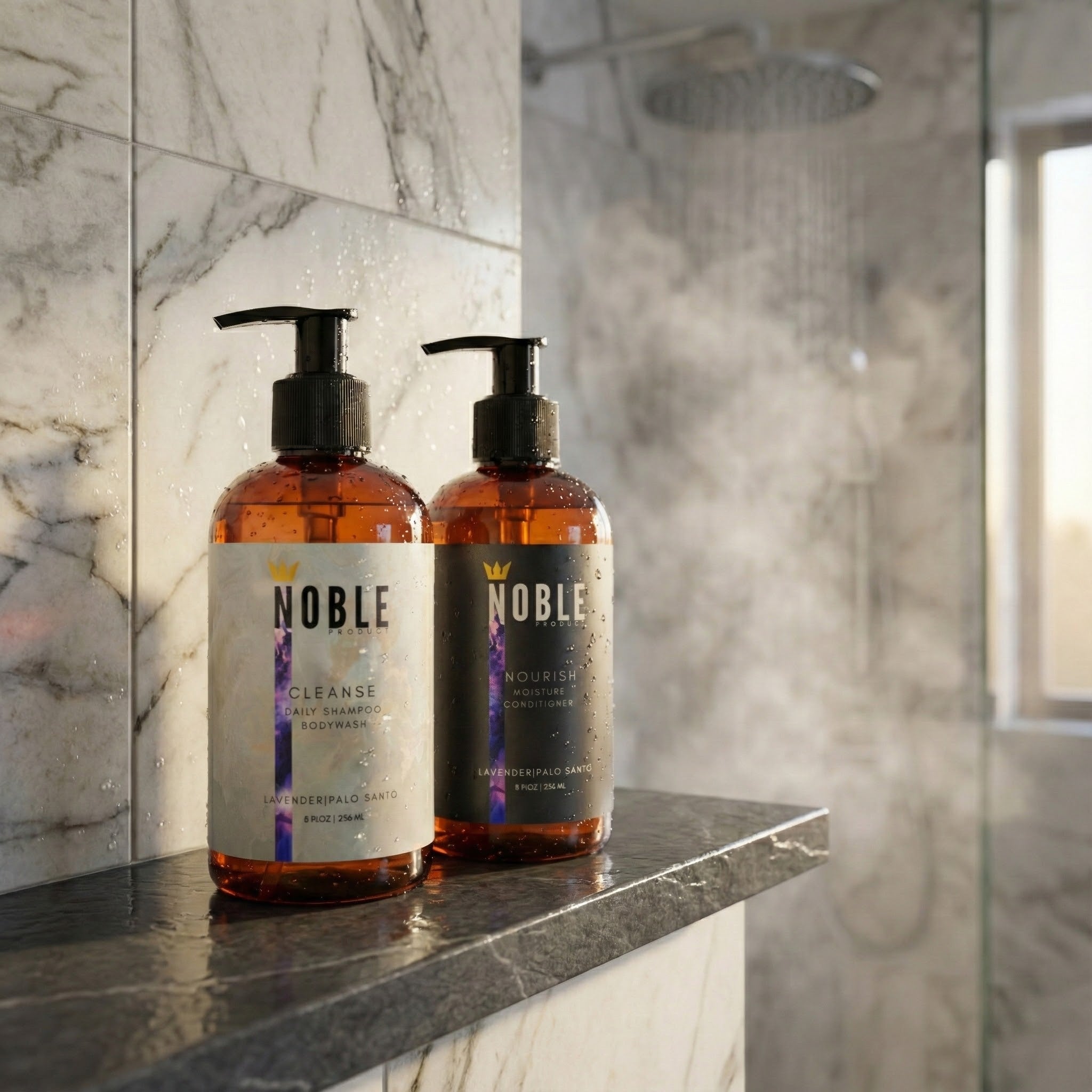 NEW - Sea Moss Shampoo + Conditioner Combo | Palo Santo & Lavender (8oz.)
