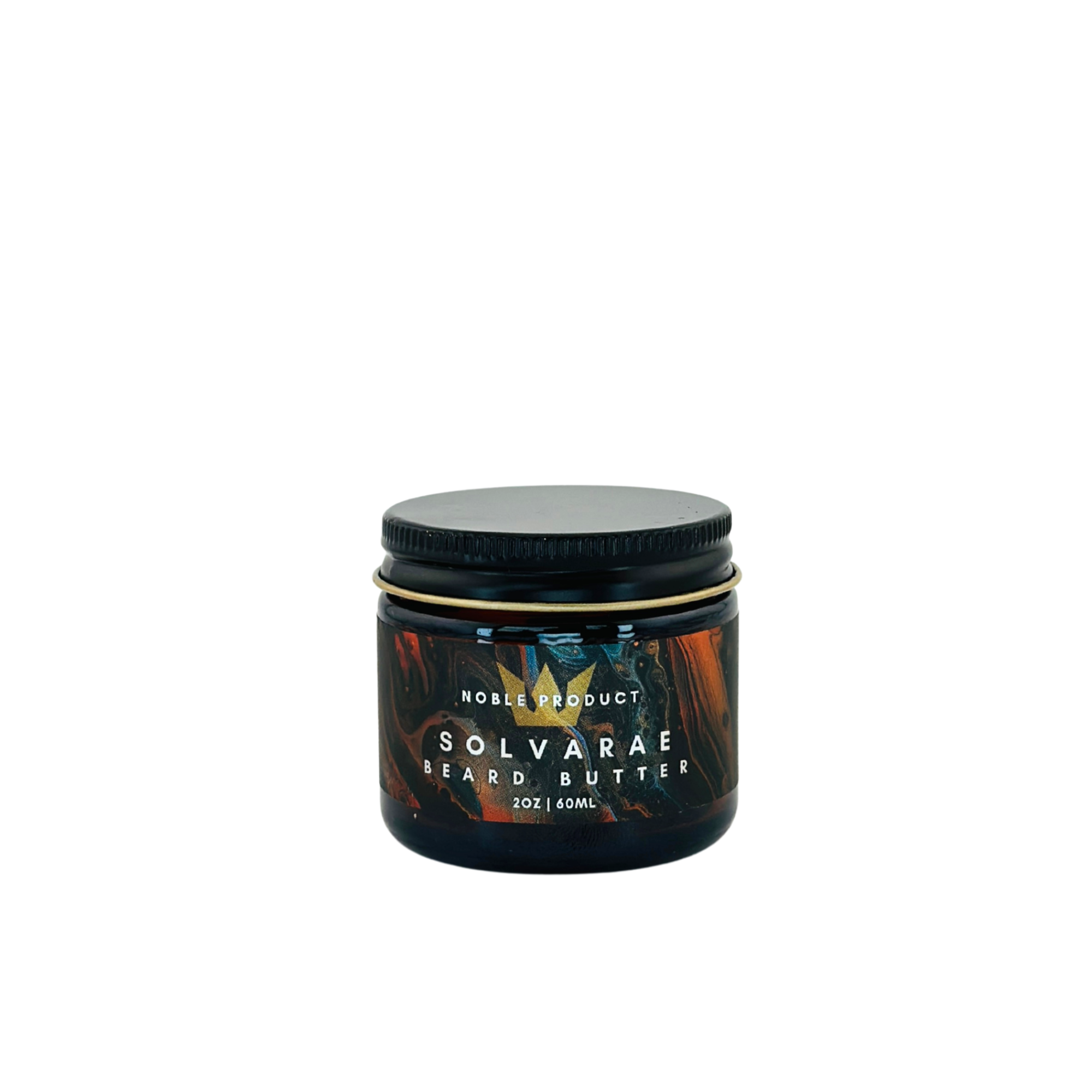 Solvarae Beard Butter jar—leather, exotic oud, black pepper & cardamom scent (2 oz)