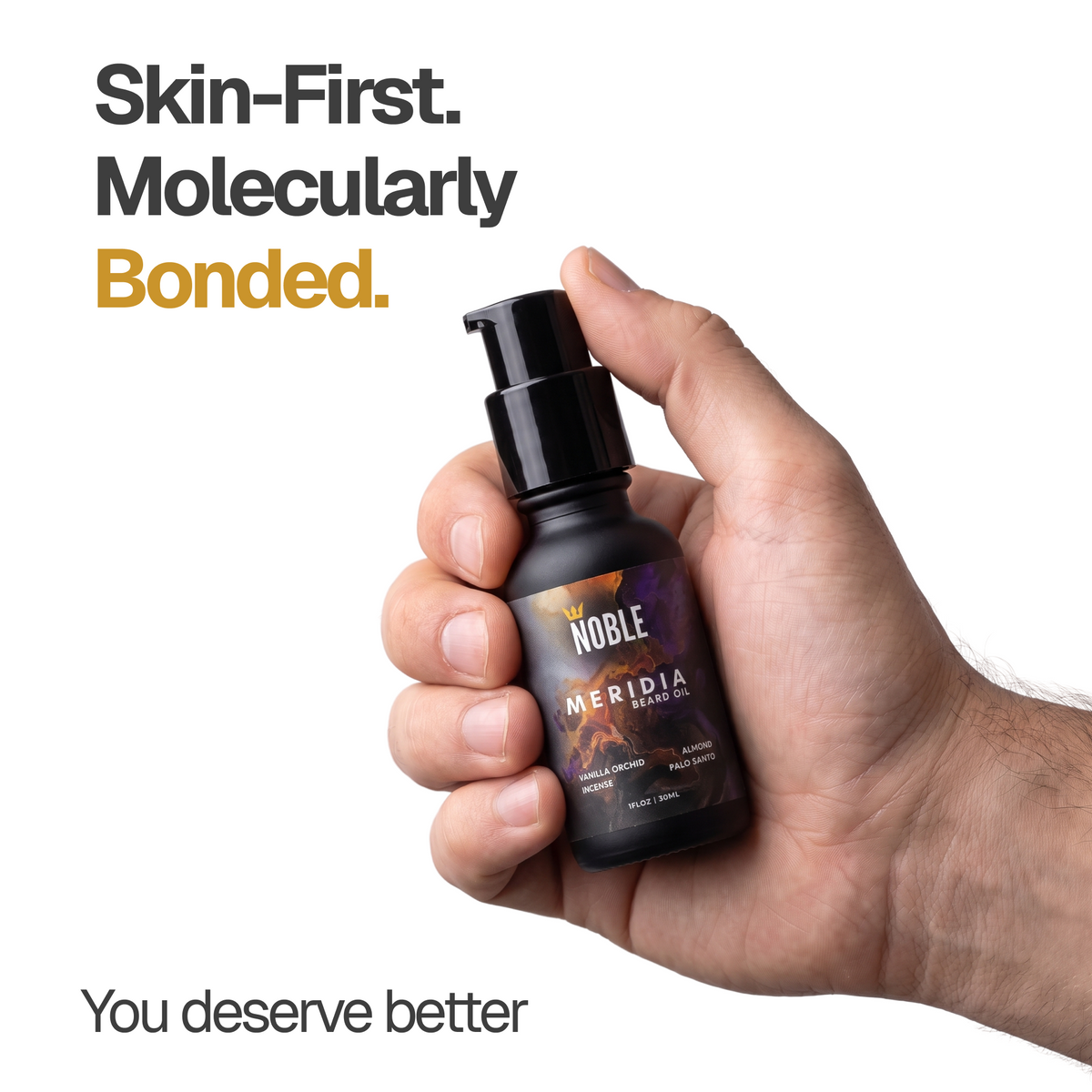 Meridia Beard Oil | Lightweight Hydration | Vanilla Orchid & Palo Santo | 1 oz