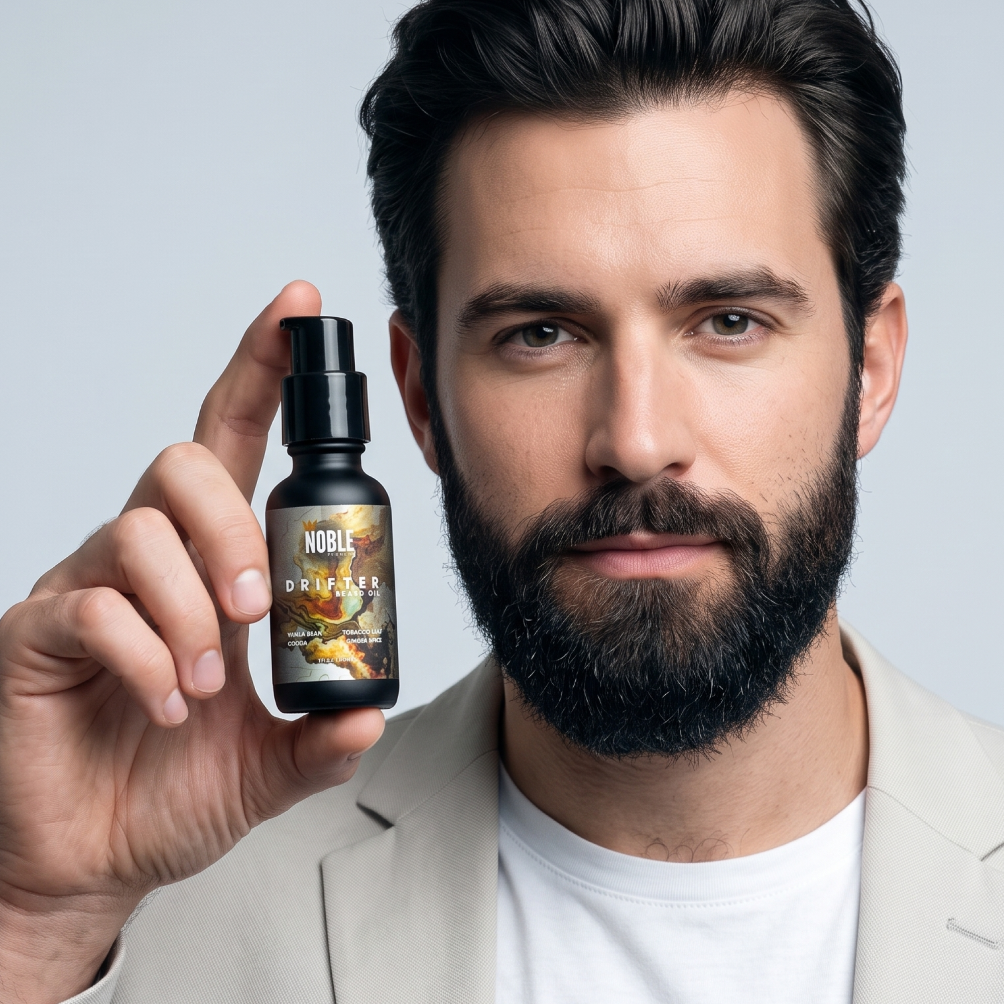 Drifter Beard Oil |Vanilla Bean & Tobacco Flower, Ginger Spice| 1 oz Lightweight Beard Oil