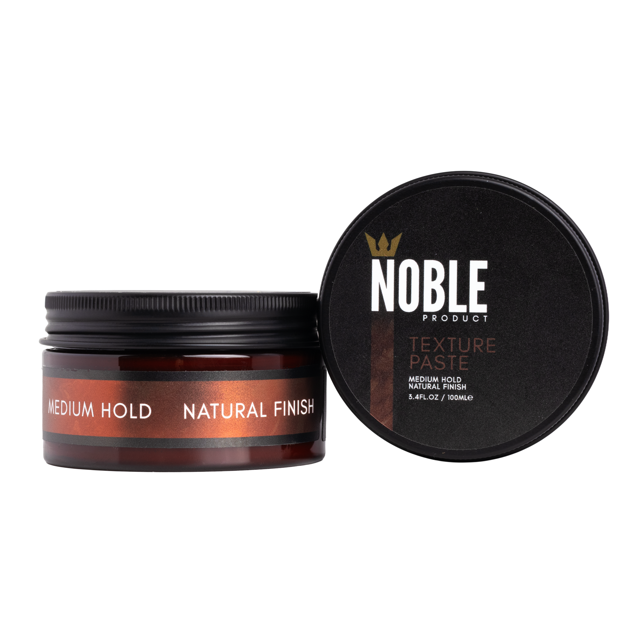 Texture Paste | Medium Hold Hair Styling Paste with Natural Finish – Cinnamon & Nutmeg Scent – 3.4 oz