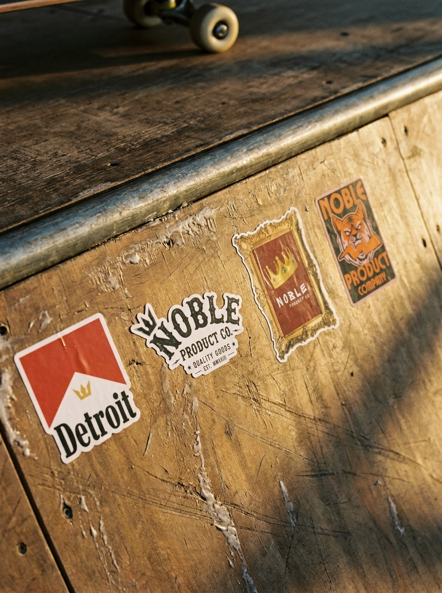 NOBLE PRODUCT CO. STICKER PACK | 4 PREMIUM MATTE VINYL STICKERS