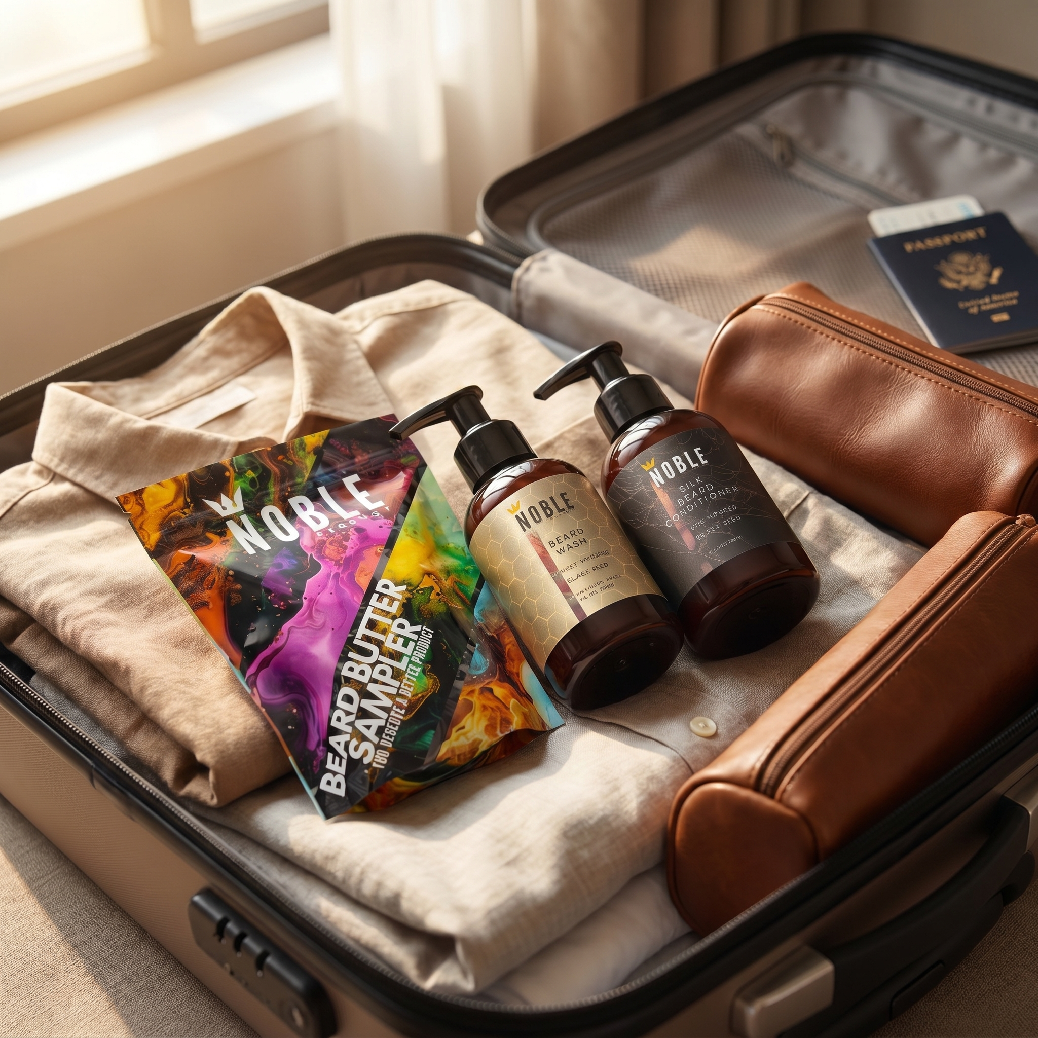 FATHER'S DAY TRAVEL KITS | TSA-FRIENDLY BEARD & HAIR CARE SYSTEM