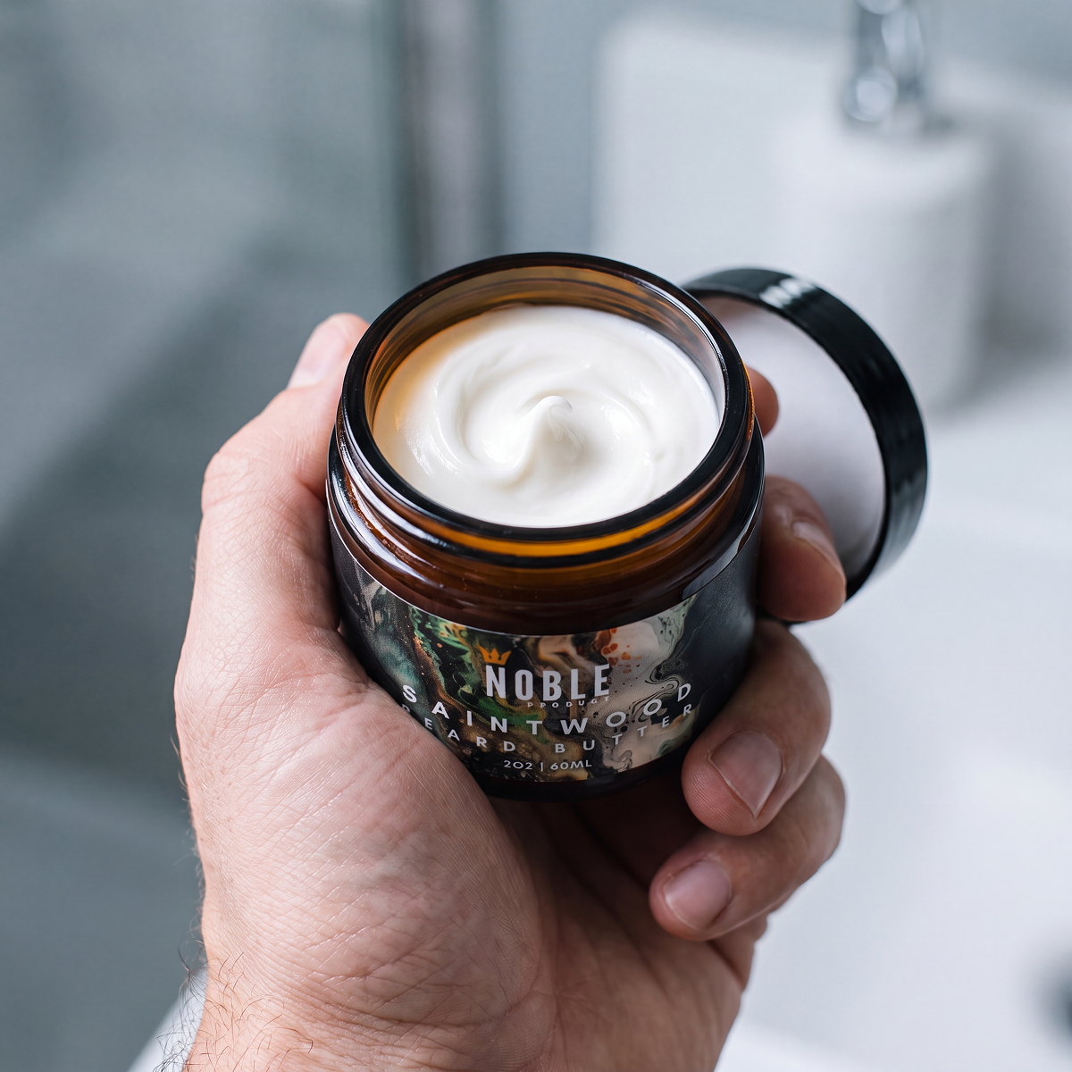 A creamy hydrating wax free beard butter with cloudberry seed oil