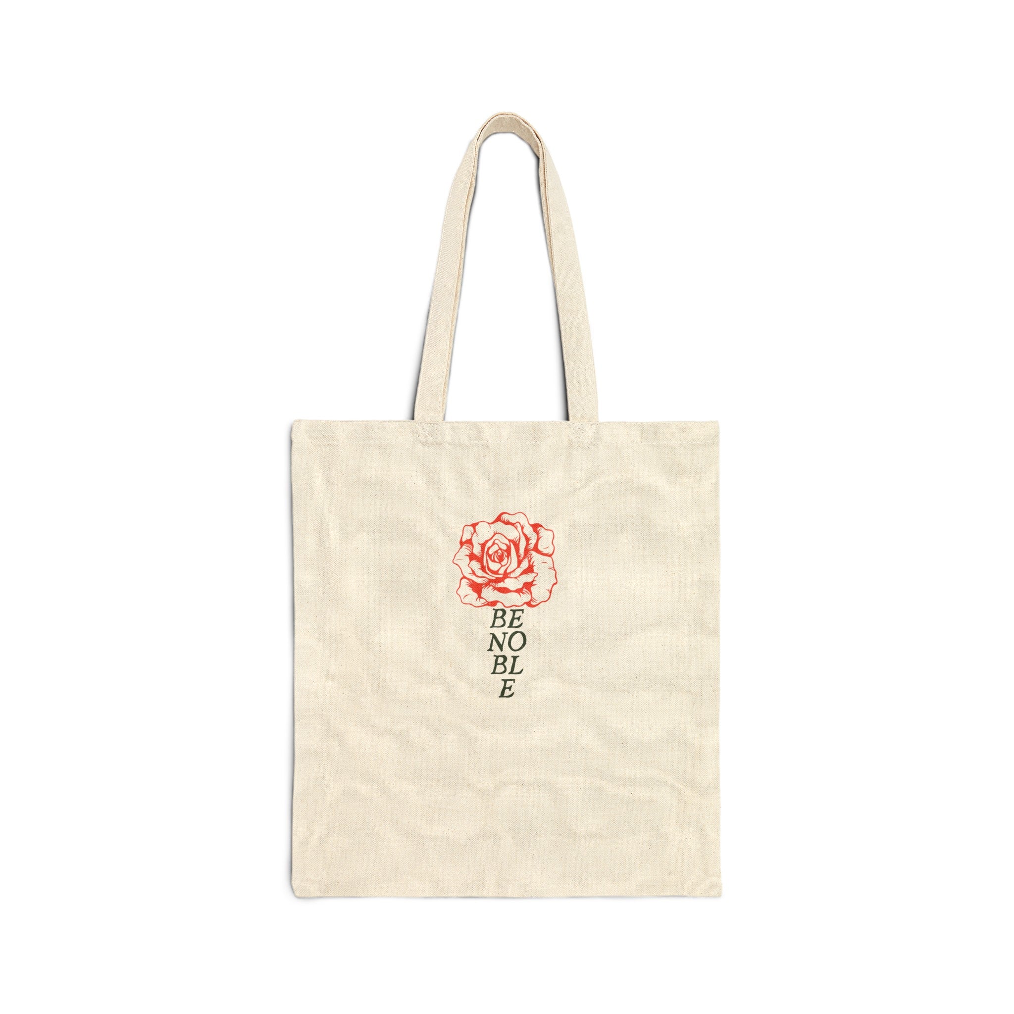 Noble Rose Canvas Tote Bag