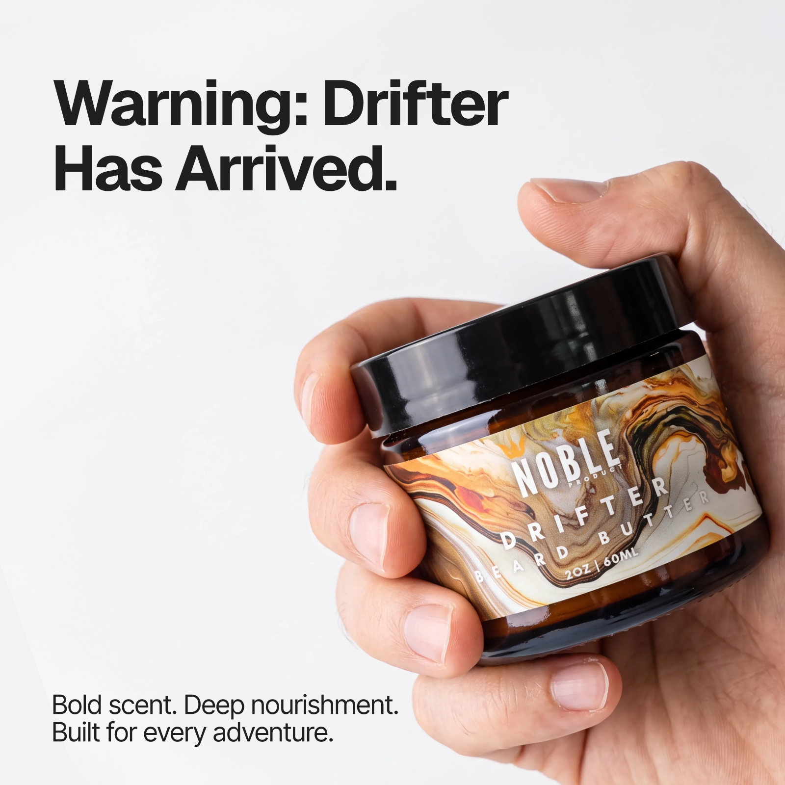 DRIFTER BEARD BUTTER| CONDITIONZING | VANILLA BEAN, TOBACCO LEAF, COCOA, GINGER SPICE| 2 oz