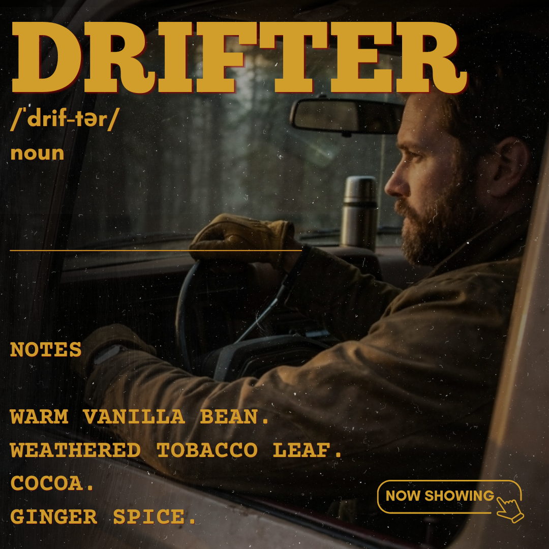 DRIFTER BEARD BUTTER| CONDITIONZING | VANILLA BEAN, TOBACCO LEAF, COCOA, GINGER SPICE| 2 oz