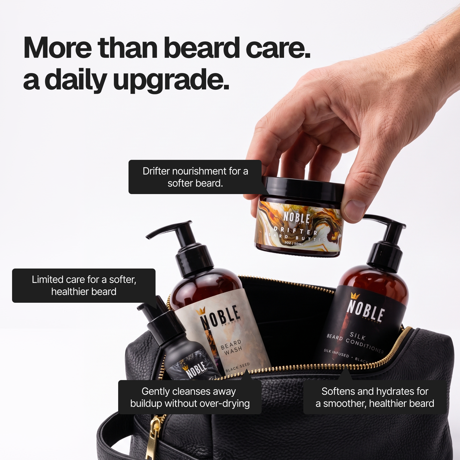 DRIFTER FALL BEARD CARE COLLECTION | BUTTER, COMBO OR FULL SYSTEM | VANILLA BEAN, TOBACCO FLOWER & GINGER SPICE