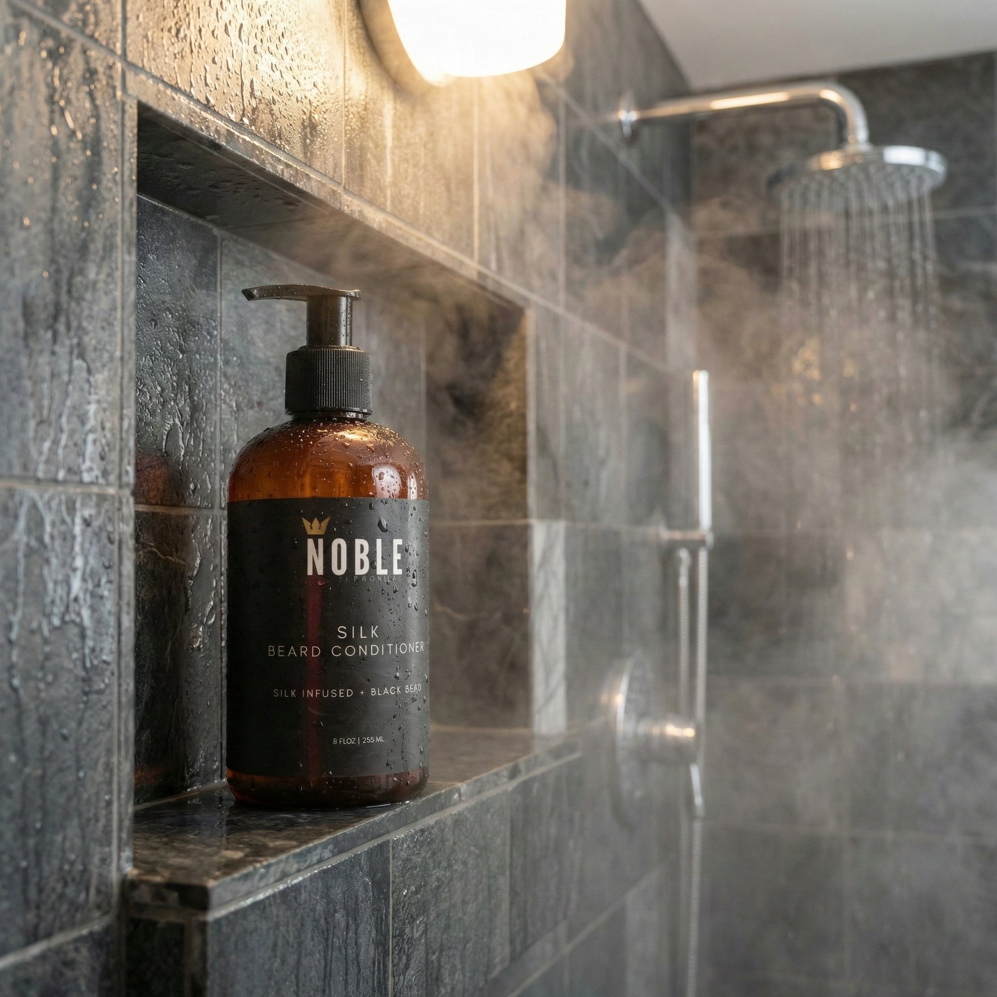 Silk Infused Beard Conditioner – 8oz Deep Conditioning Rinse For All Beards With Hydrolyzed Silk & Black Seed Oil