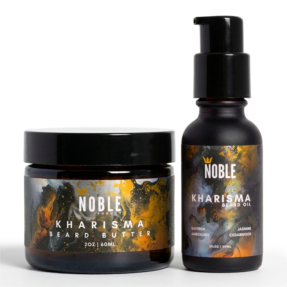Kharisma Beard Butter and Beard Oil conditioning set | Noble Product Co.