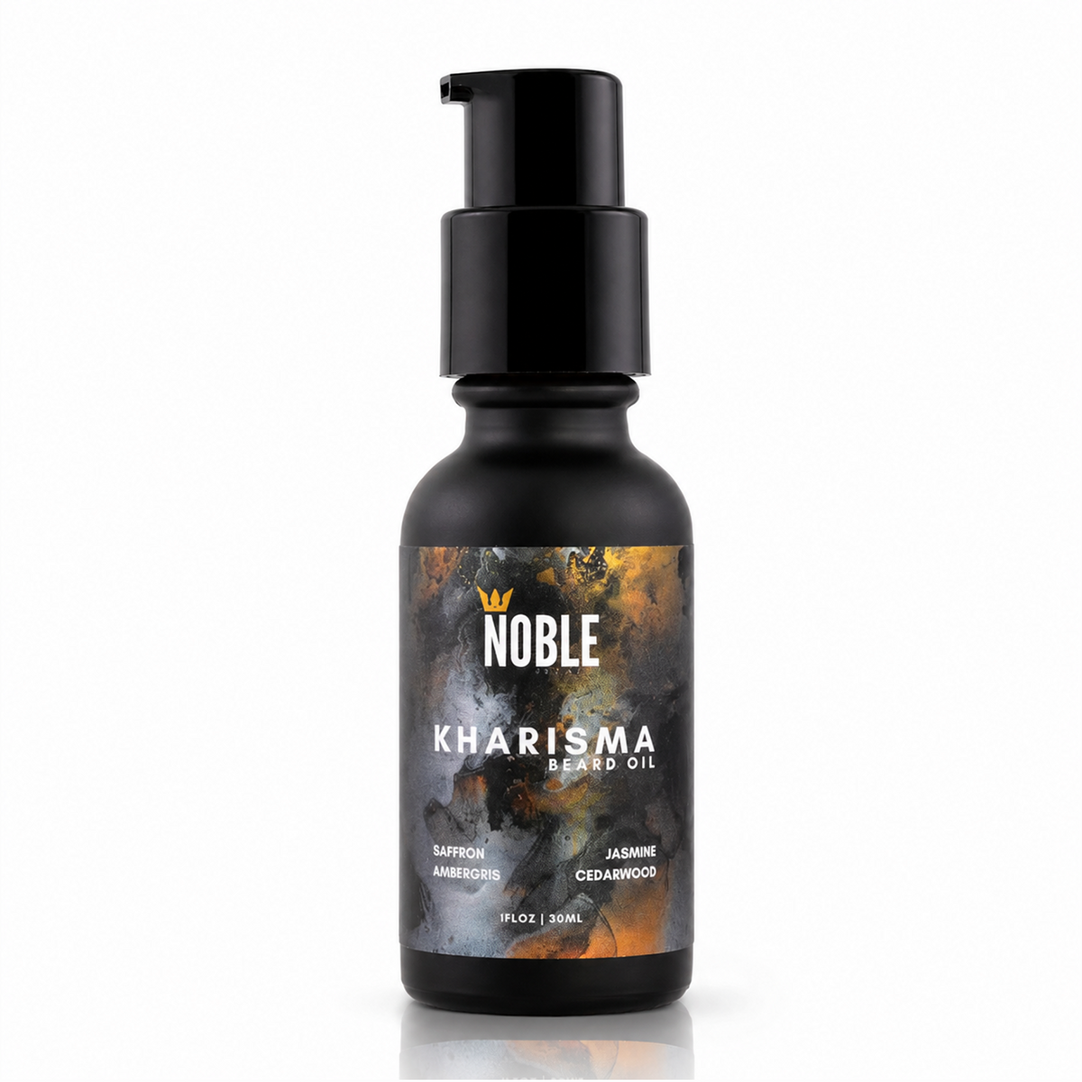 Kharisma Beard Oil – Lightweight Hydration, Saffron & Ambergris, 1 oz