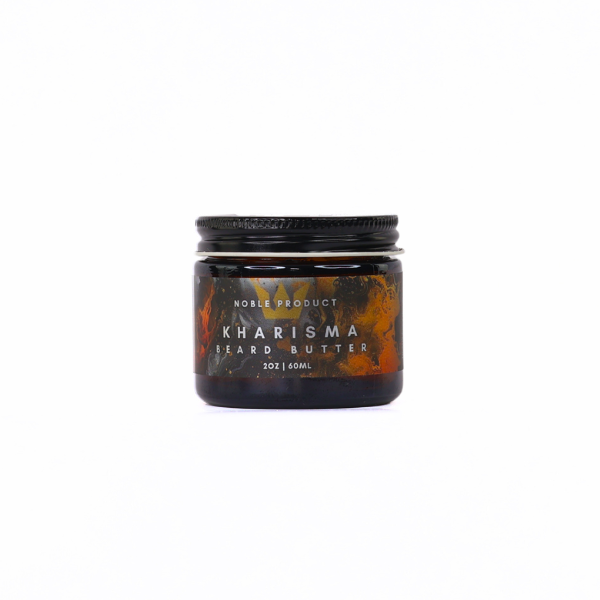 Kharisma Beard Butter jar—saffron, jasmine, ambergris & cedarwood scent (2 oz)