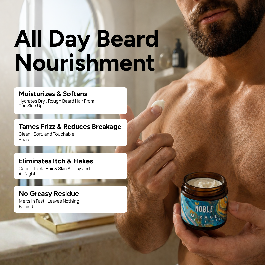 MIRAGE BEARD BUTTER | Conditioning | Bergamot & Sea Coconut | 2 oz