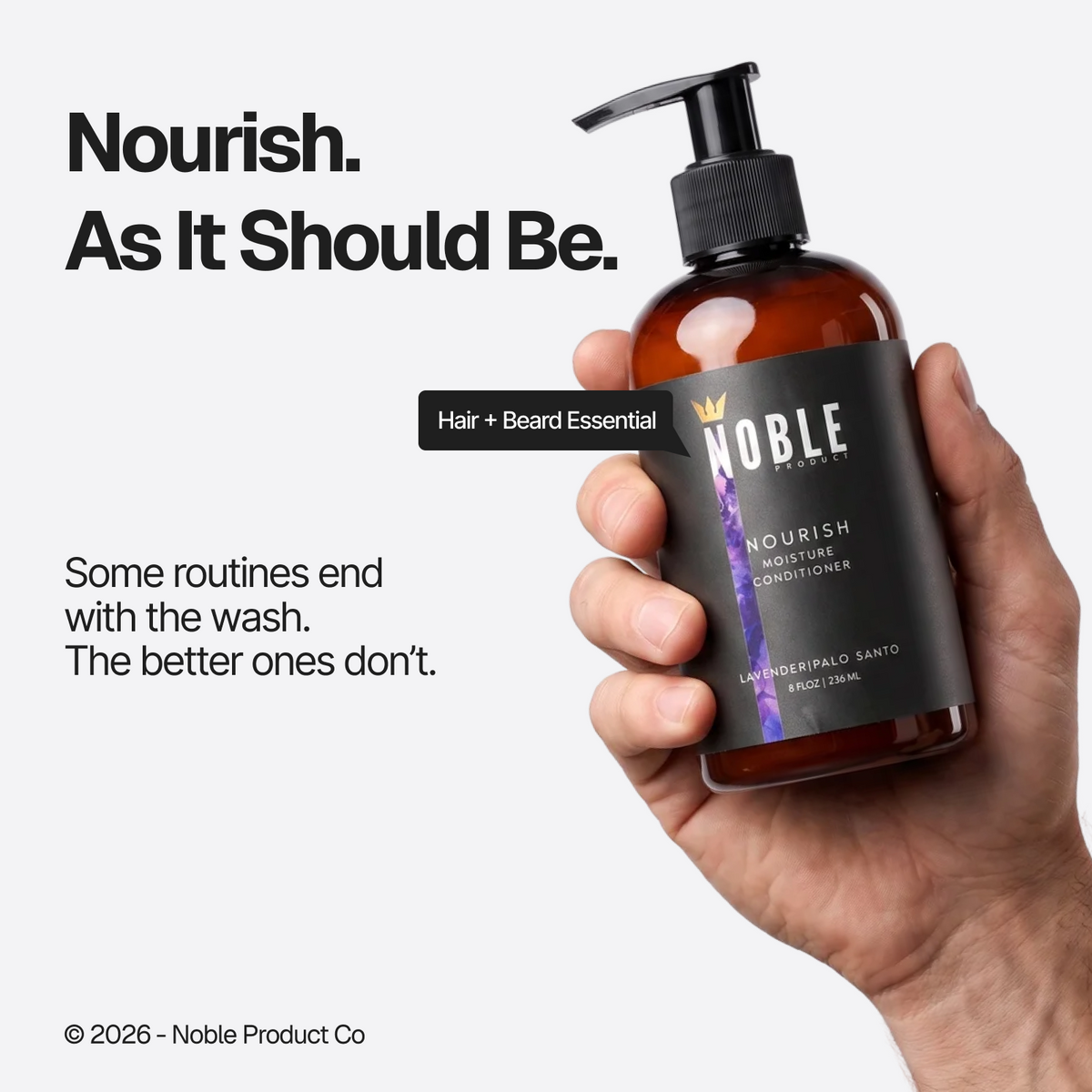 Nourish Sea Moss Conditioner | Mineral-Rich | Palo Santo & Lavender | 8 oz