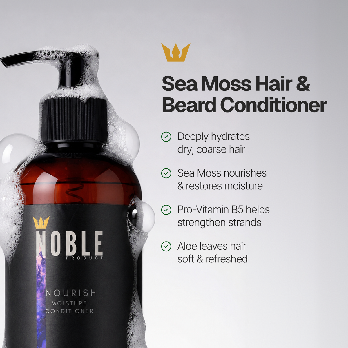 Nourish Sea Moss Conditioner | Mineral-Rich | Palo Santo & Lavender | 8 oz