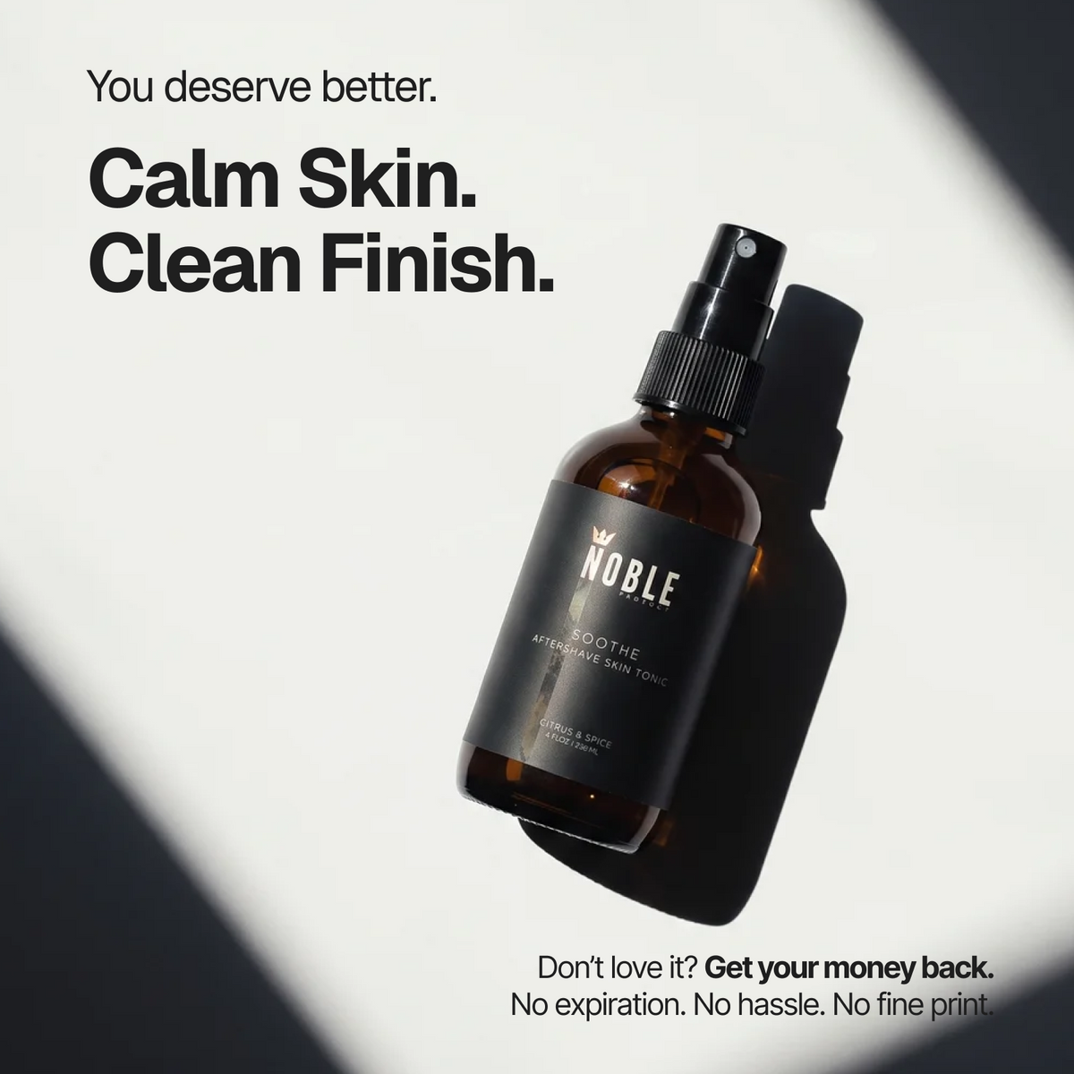 Soothe Aftershave Skin Tonic product detail image | Noble Product Co.