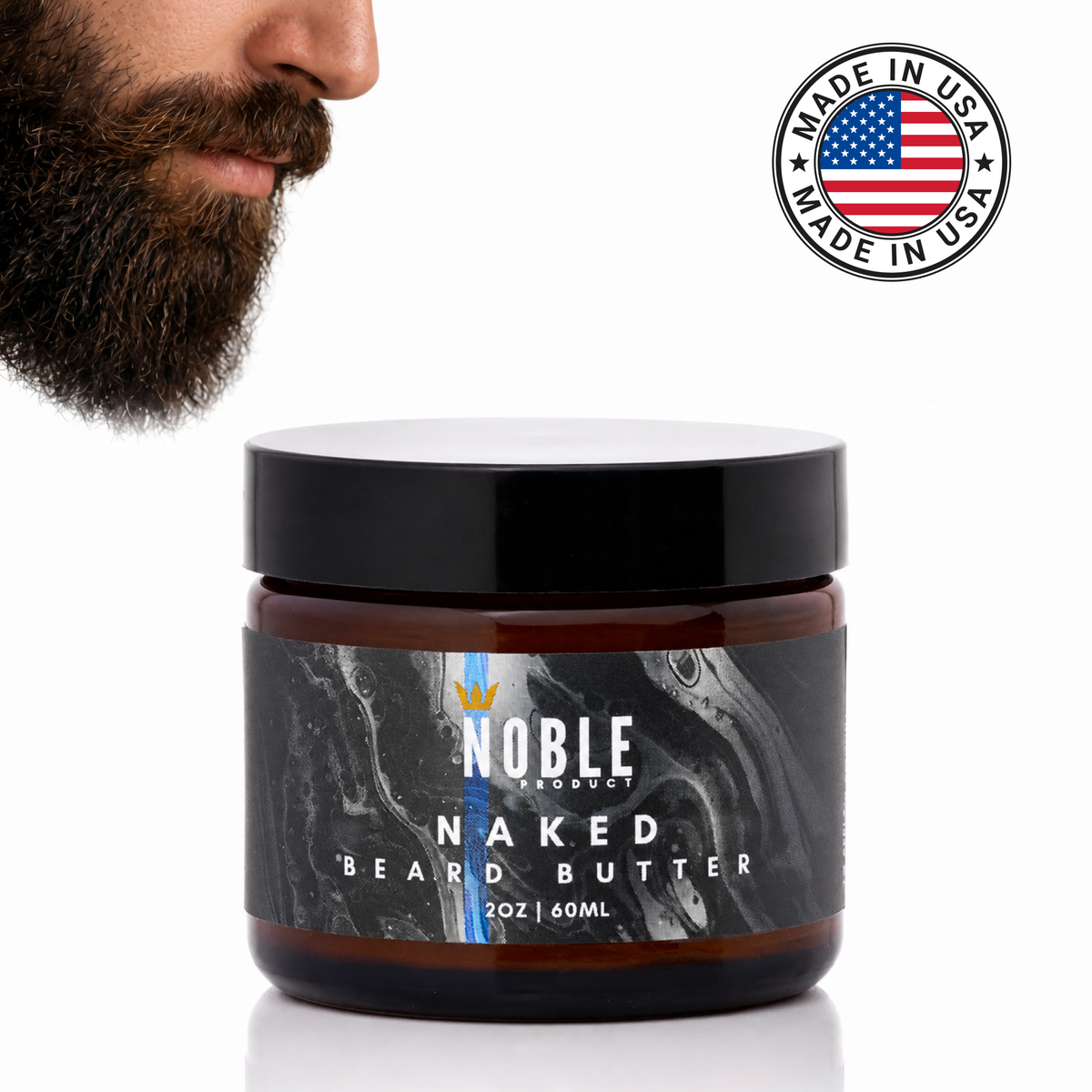 Naked Beard Butter | Daily Hydration | Fragrance-Free | 2 oz
