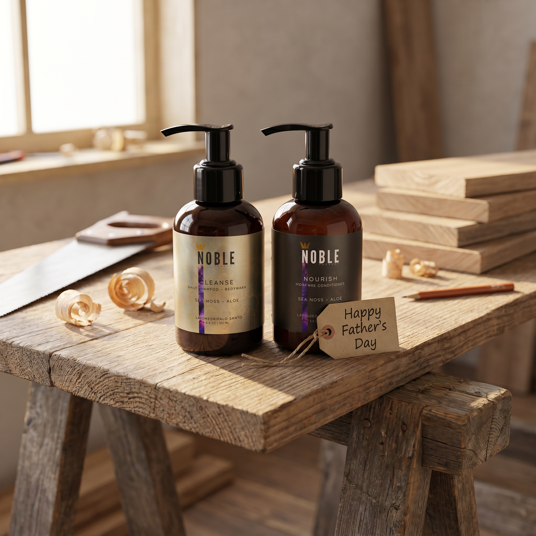 SEA MOSS SHAMPOO & CONDITIONER TRAVEL COMBO | Scalp & Hair Vitality | Palo Santo & Lavender | 3.4 OZ PER