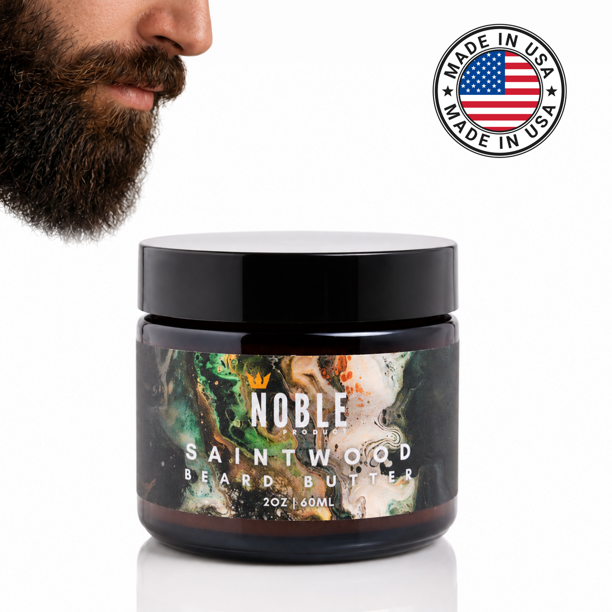 Saintwood Beard Butter product detail image | Noble Product Co.