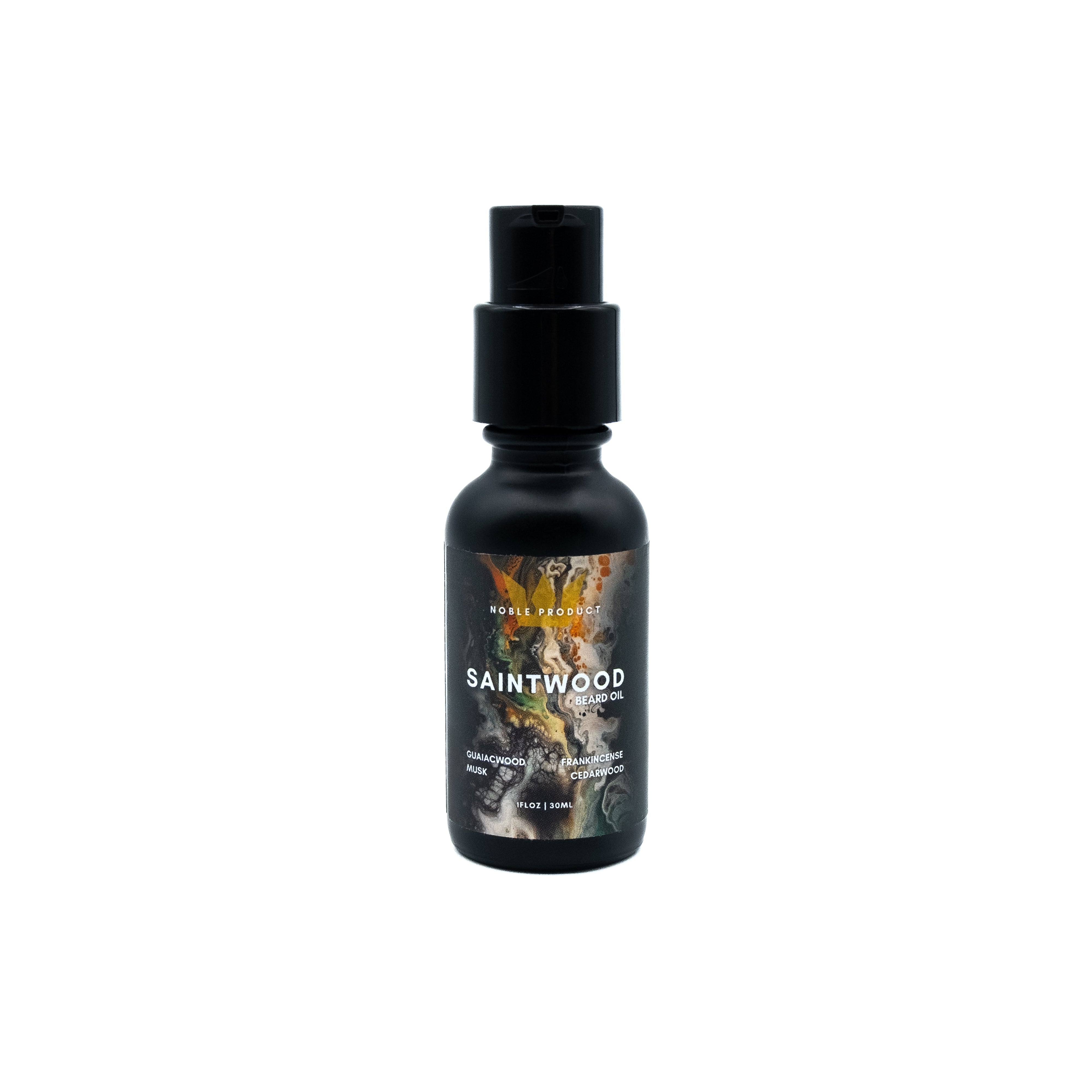 Saintwood Beard Oil | Guaiac Wood, Frankincense, Virginian Cedar & Musk (1 oz)