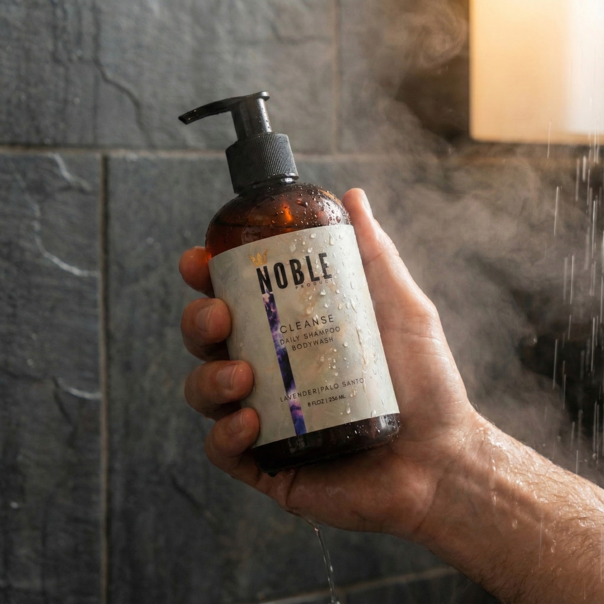 Seamoss Hair & Beard Shampoo 8oz – Palo Santo & Lavender