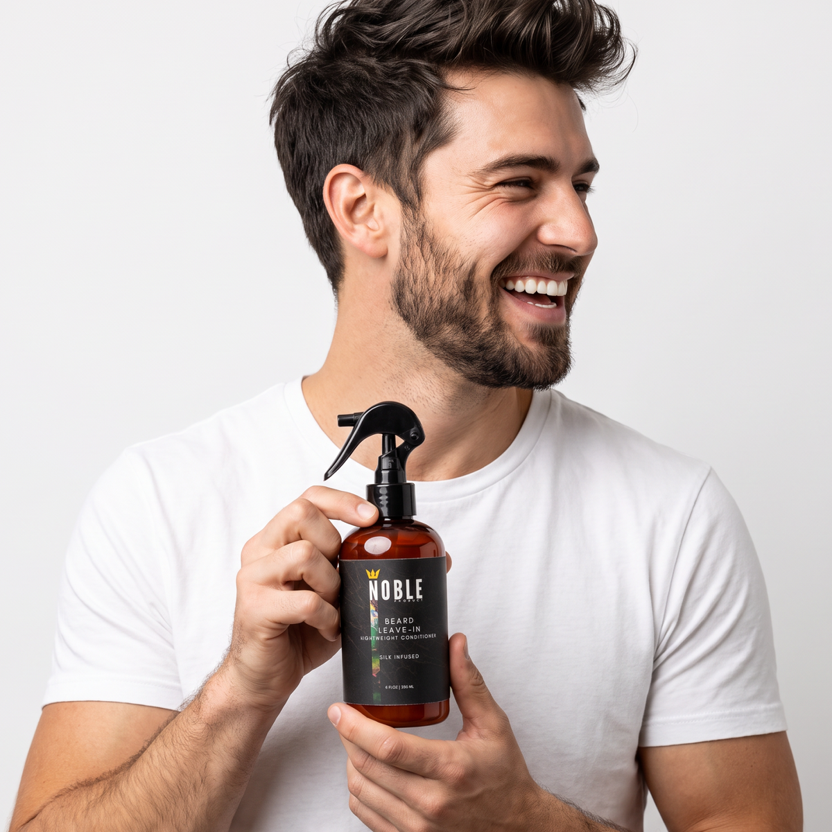 Fragrance-Free Leave-In Beard Conditioner Spray | Cloudberry + Silk Amino Acids | 8 oz