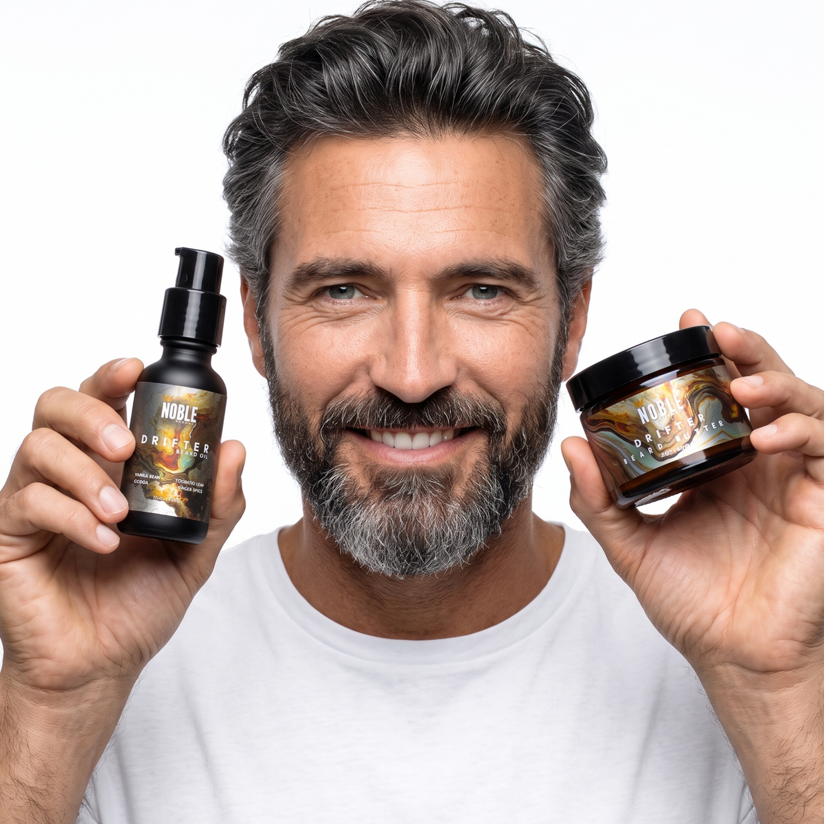 Drifter Beard Care Combo | Conditioning | Vanilla Bean, Tobacco Flower & Ginger Spice | Butter & Oil Set
