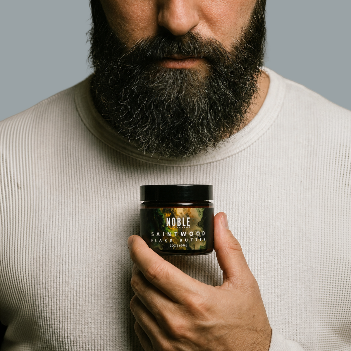 Saintwood Beard Butter product features | Noble Product Co.
