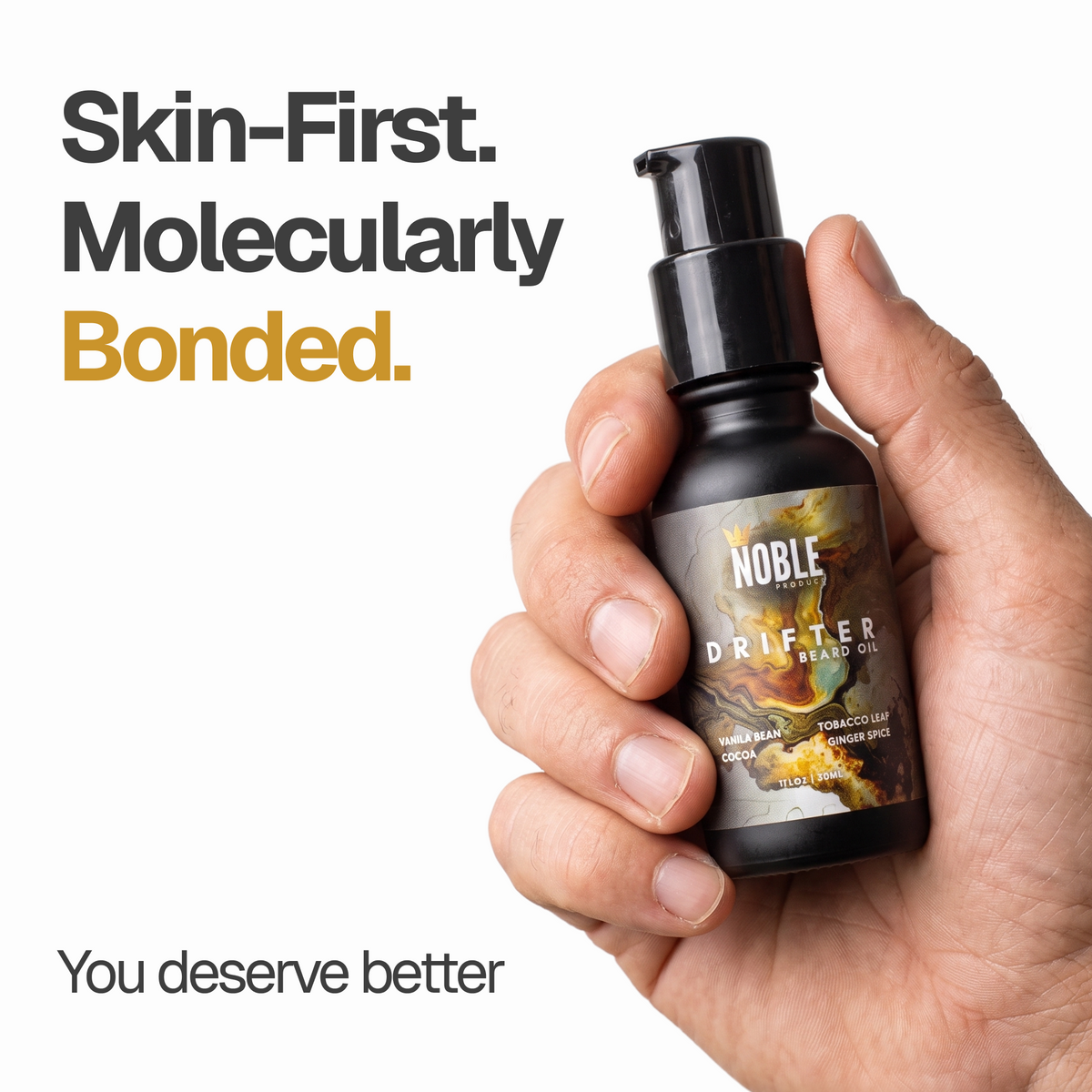 Drifter Beard Oil |Vanilla Bean & Tobacco Flower, Ginger Spice| 1 oz Lightweight Beard Oil