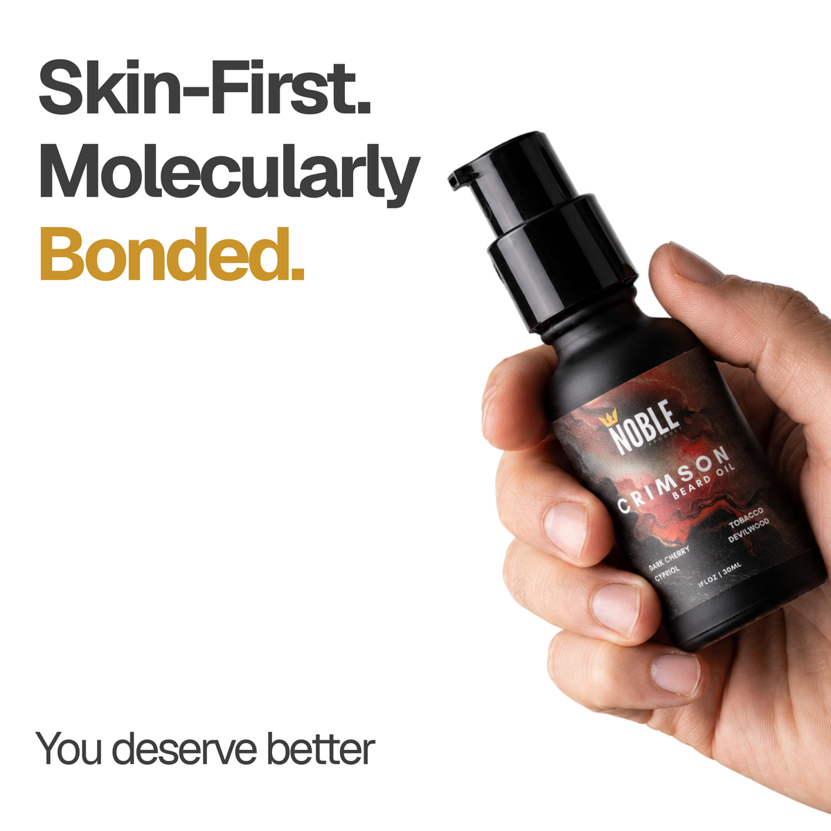Crimson Beard Oil beard care information | Noble Product Co.
