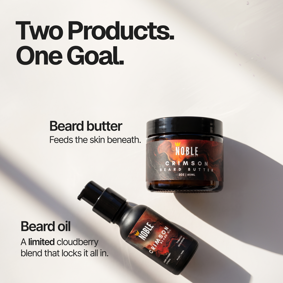 Crimson Beard Butter and Oil set routine information | Noble Product Co.