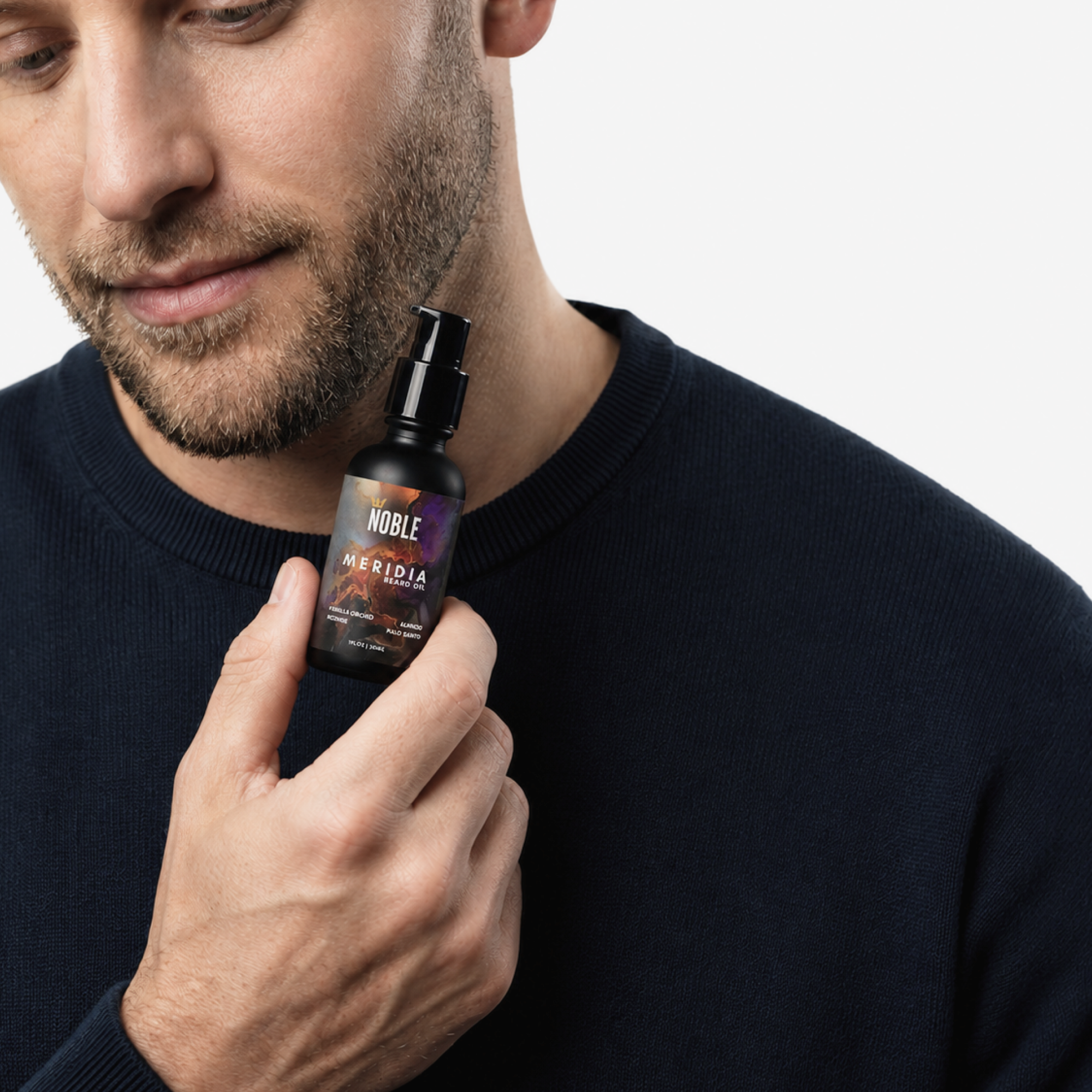 Meridia Beard Oil | Lightweight Hydration | Vanilla Orchid & Palo Santo | 1 oz