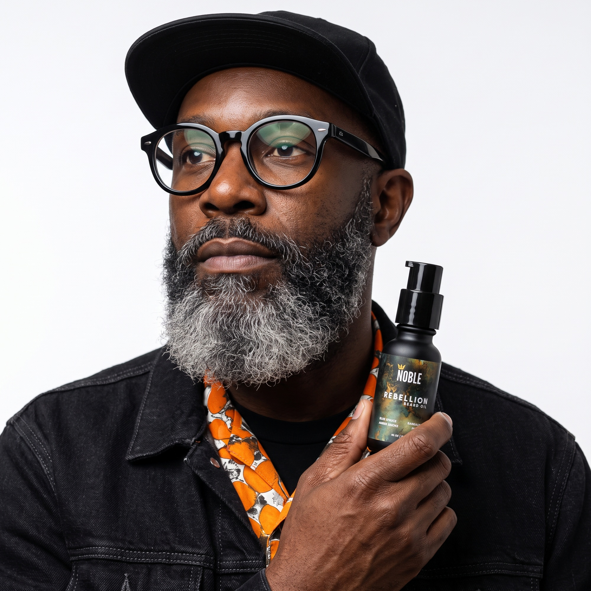 Rebellion Beard Oil | Lightweight Hydration | Blue Spruce & Amber Smoke | 1 oz