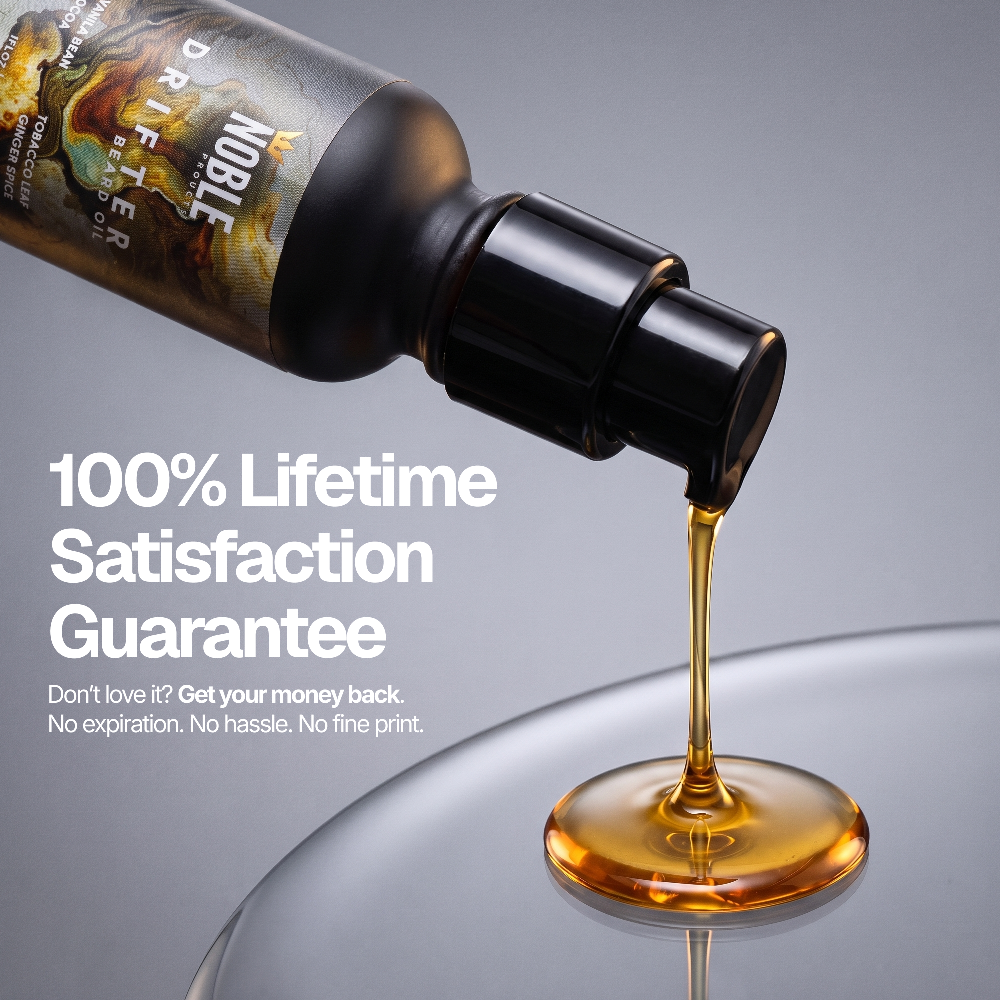 Drifter Beard Oil |Vanilla Bean & Tobacco Flower, Ginger Spice| 1 oz Lightweight Beard Oil